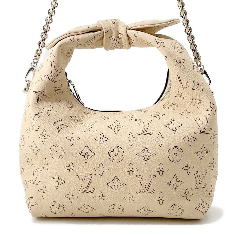 Louis Vuitton Handbag Monogram Mahina Why Knot Bag Cles Mu