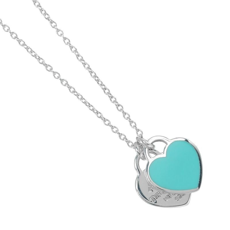 Tiffany & Co. Return Toe Double Heart Silver 925