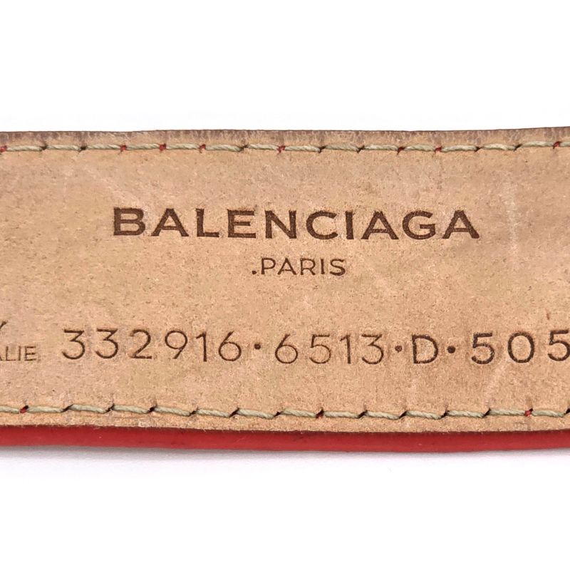 Balenciaga 332916 Ludis Leather Bracelet Approximately 17cm (669in) Around The