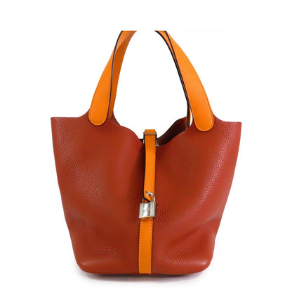 Hermes Picotin Lock Touch MM Cuible Jaune d'Or Silver Taurillon Handbag