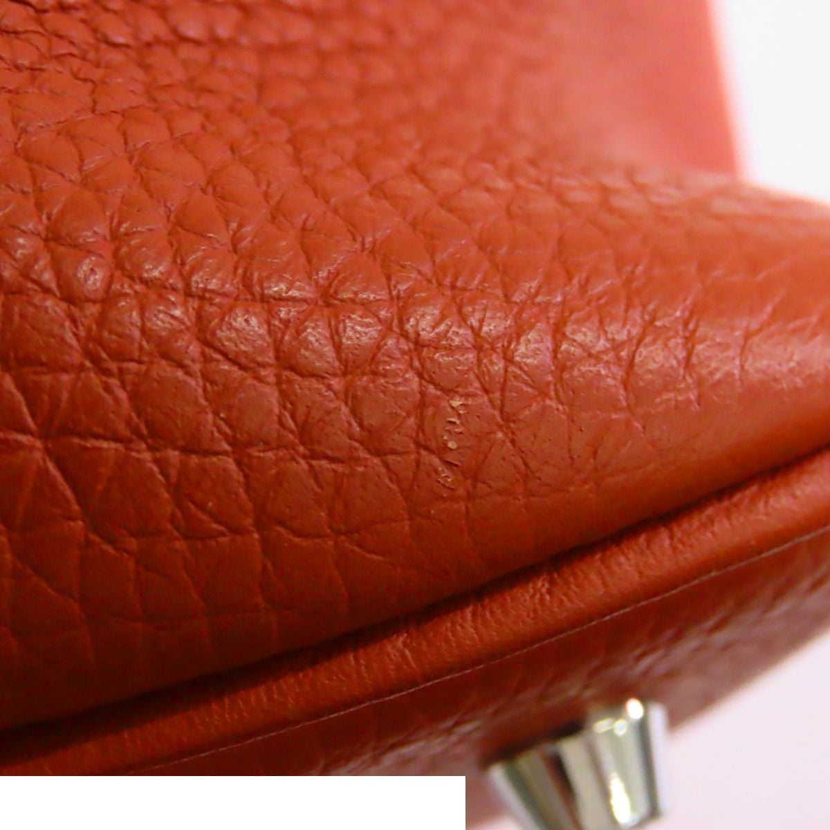 Hermes Picotin Lock Touch MM Cuible Jaune d'Or Silver Taurillon Handbag — view 6