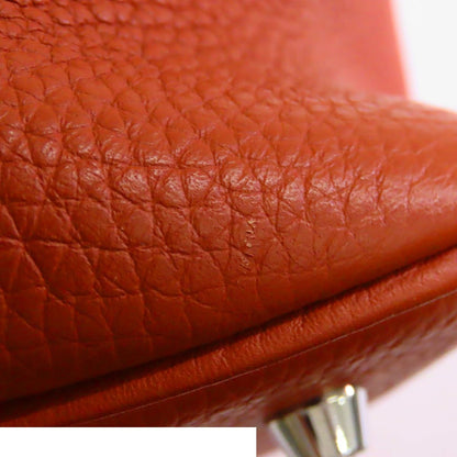 Hermes Picotin Lock Touch MM Cuible Jaune d'Or Silver Taurillon Handbag — view 6