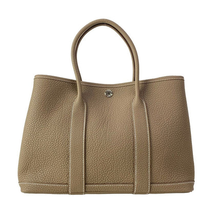 Hermes Tote Garden Party TPM Etoupe Silver