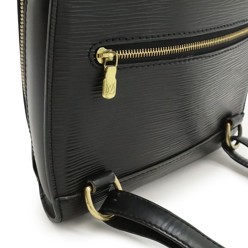 Louis Vuitton Epi Mabillon Backpack Sac Backpack Shoulder Bag Leather Noir