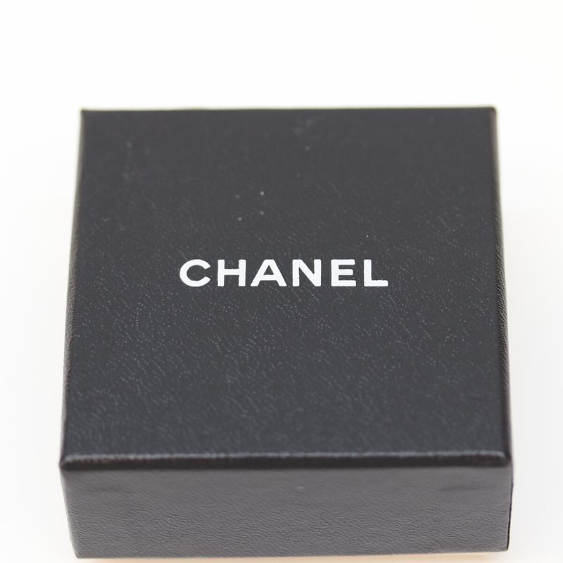 Chanel 96P Silver Turnlock Coco Mark Earrings