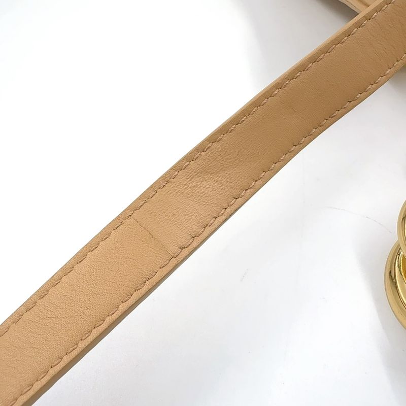 Bottega Veneta Mount Envelope 2WAY Chain Shoulder Leather Beige Handbag Gold