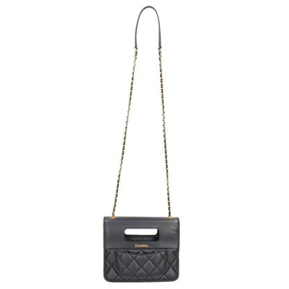 Chanel Quilted Leather Shoulder Bag Women