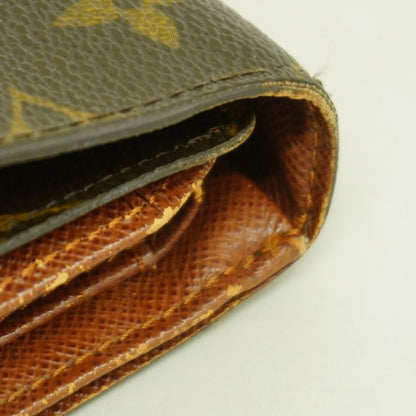 Louis Vuitton Trifold Wallet Monogram Porte Trésor Etui Papier M61202 Brown Men