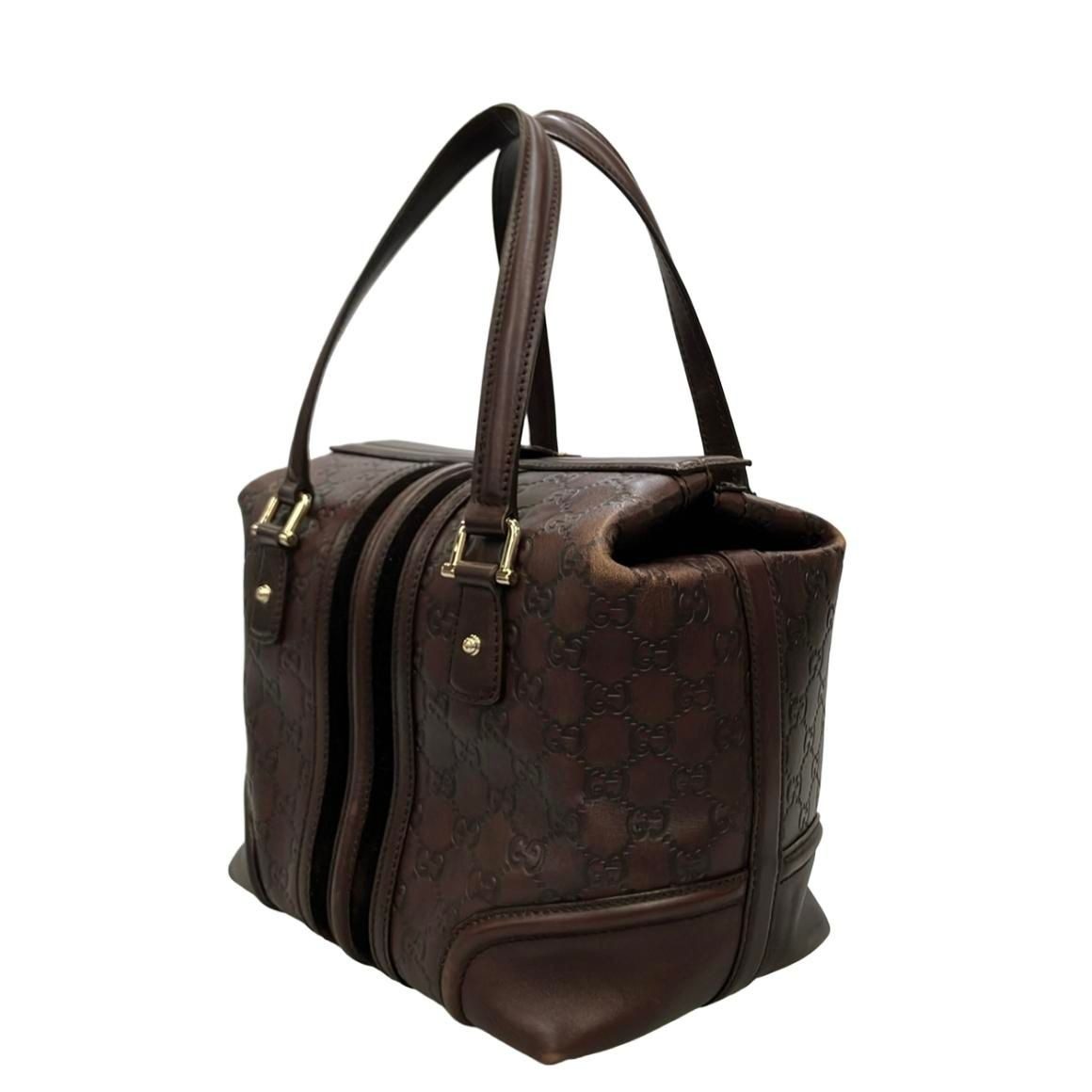Gucci Mini Boston Bag Gold Guccissima — view 3