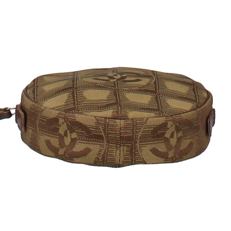 Chanel New Travel Line Hand Pouch A17682 Nylon Ladies Other Bag Khaki Brown