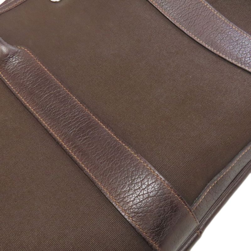 Hermes Garden Party PM Silver Hardware Tote Bag Toile Offiche Women