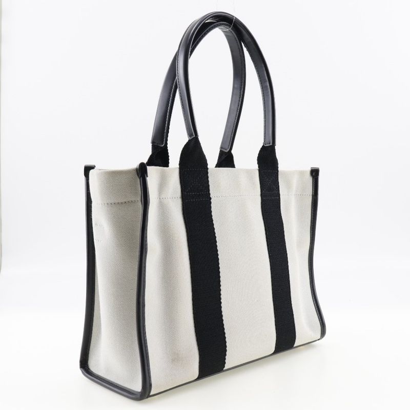 Balenciaga Hardware Small 2WAY Shoulder 671402 Canvas Black/white Women's Tote