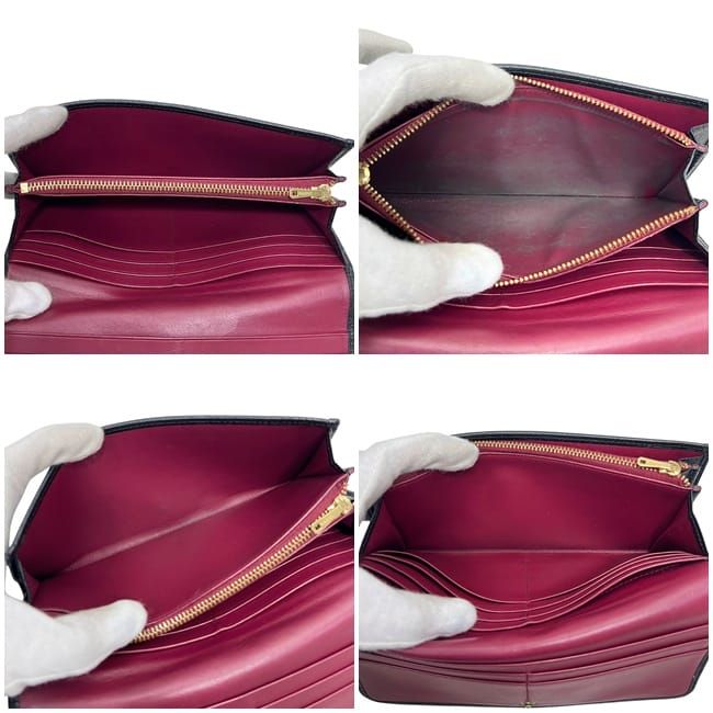 Loewe Bifold Long Wallet Black Amazona Excellent Condition Wallet Leather