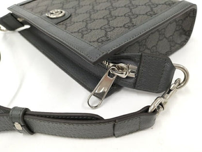 Gucci Shoulder Bag PVC Gray 795467