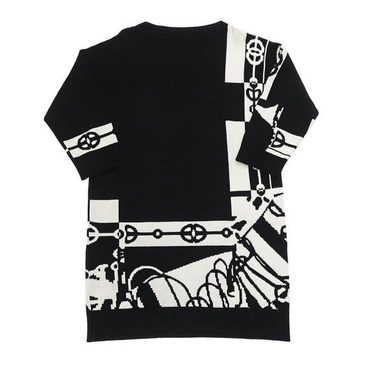 Hermes Knit Dress Kraketis Chaine Dancre 34 BK 2 E2506 D2