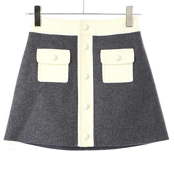 Celine 24aw Bromptpn Jacket&trapeze Mini Skirt Brompton Jacket Wool Trapeze