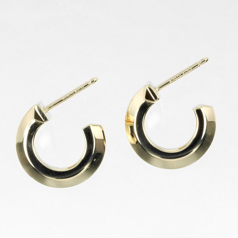 Tiffany & Co T One Hoop 18K Yellow Gold Ladies 8.1g Earrings