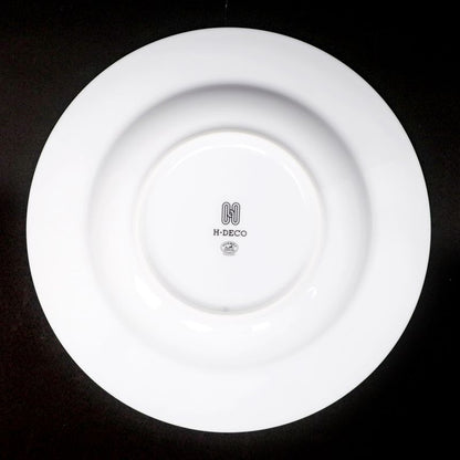 Hermes Soap Plate H DECO White Black Dish Pottery H Deco Ash Deco