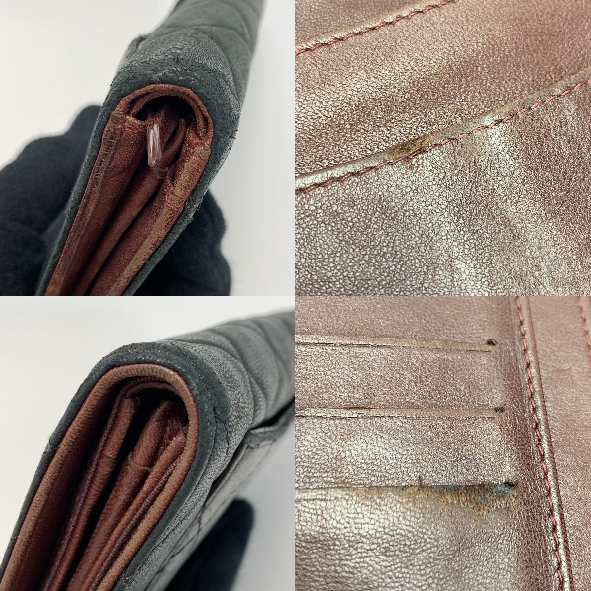 Chanel Matelasse Timeless Classic Svhardware A31509 Black Bifold Long Wallet