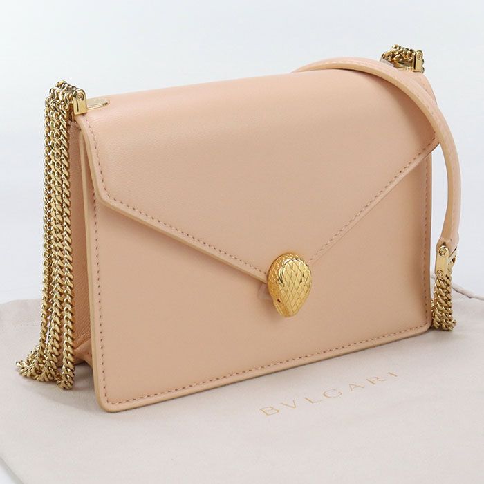 Bvlgari Bulgari Chain Serpenti Forever Shoulder Bag Leather Women