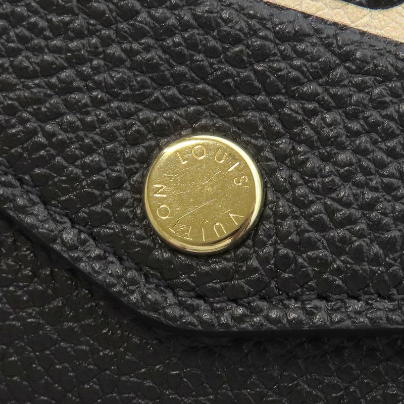 Louis Vuitton Long Wallet Portefeuille Sarah Monogram Empreinte Black and Beige