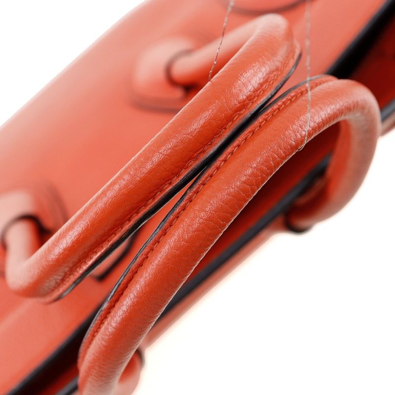 Celine Luggage Micro Calf Red Women's Handbag