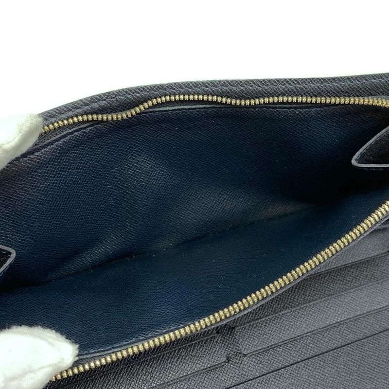 Louis Vuitton Bifold Long Wallet Portefeuille Antholite N63221 Damier Azure