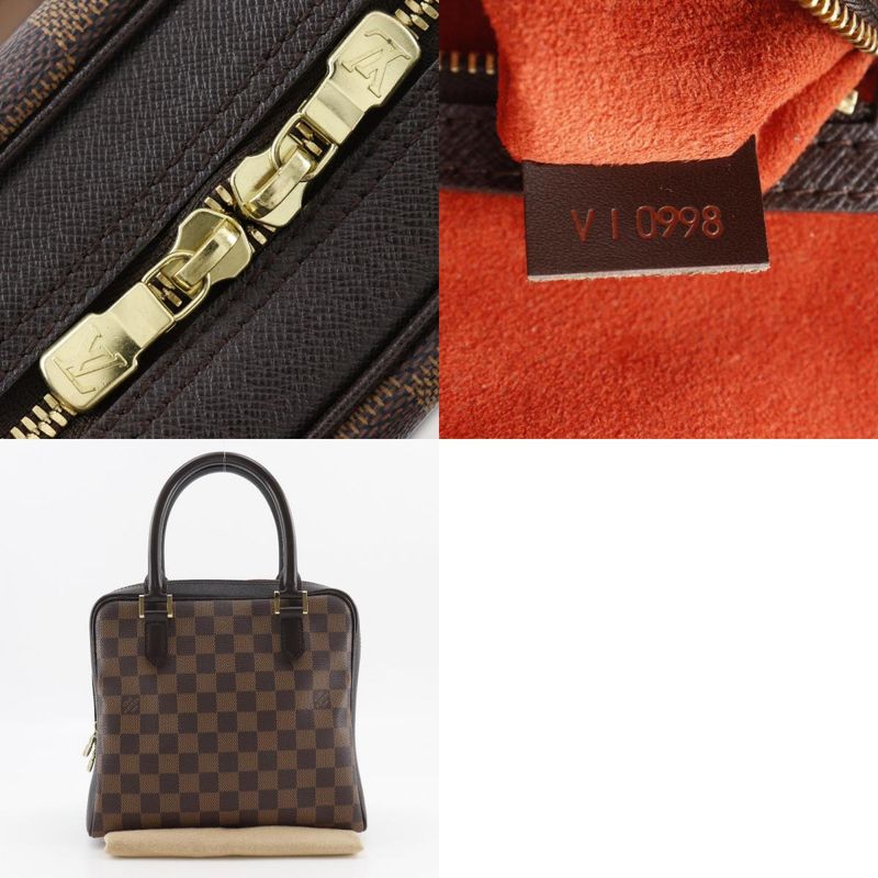 Louis Vuitton Brera N51150 Damier Canvas Brown Vi0998 Ladies Handbag