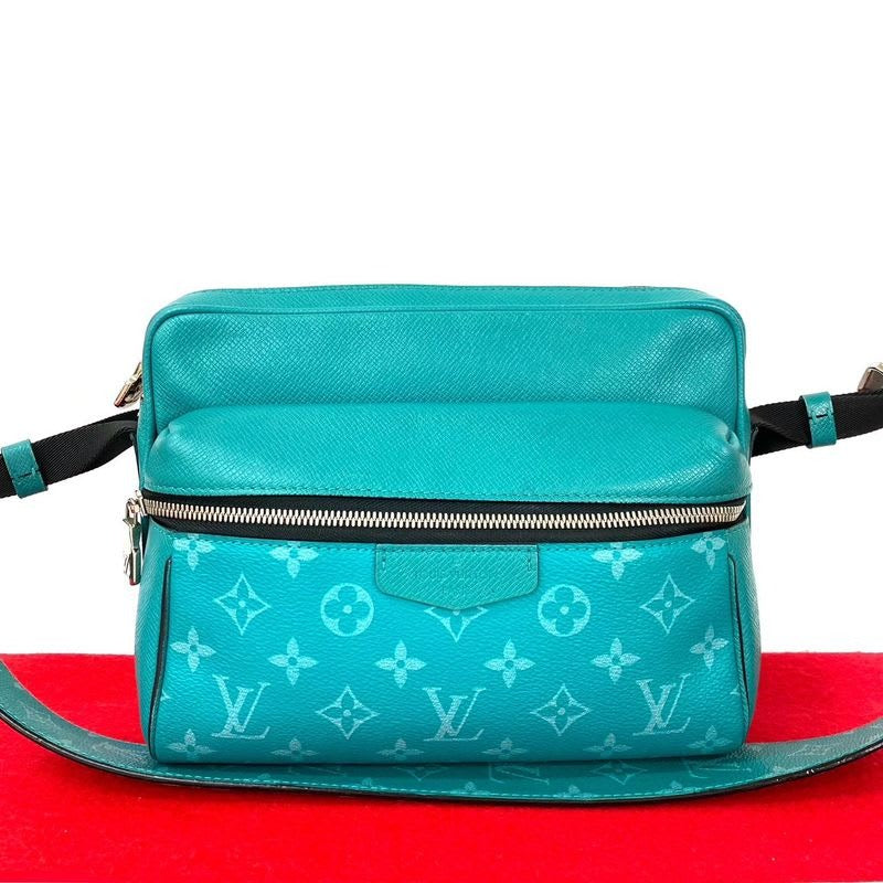 Louis Vuitton Outdoor Messenger PM Monogram Taigarama Leather Shoulder Bag