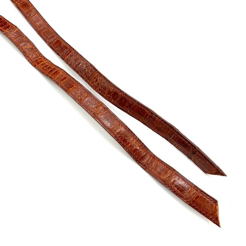 Hermes Kelly Ad PM Backpack Polosus □A Engraved Brown Crocodile Ladies