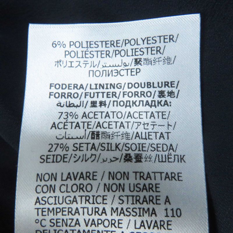 Gucci 652725 Wool With Horsebit Monochrome Tweed Sleeveless Dress Navy Gold