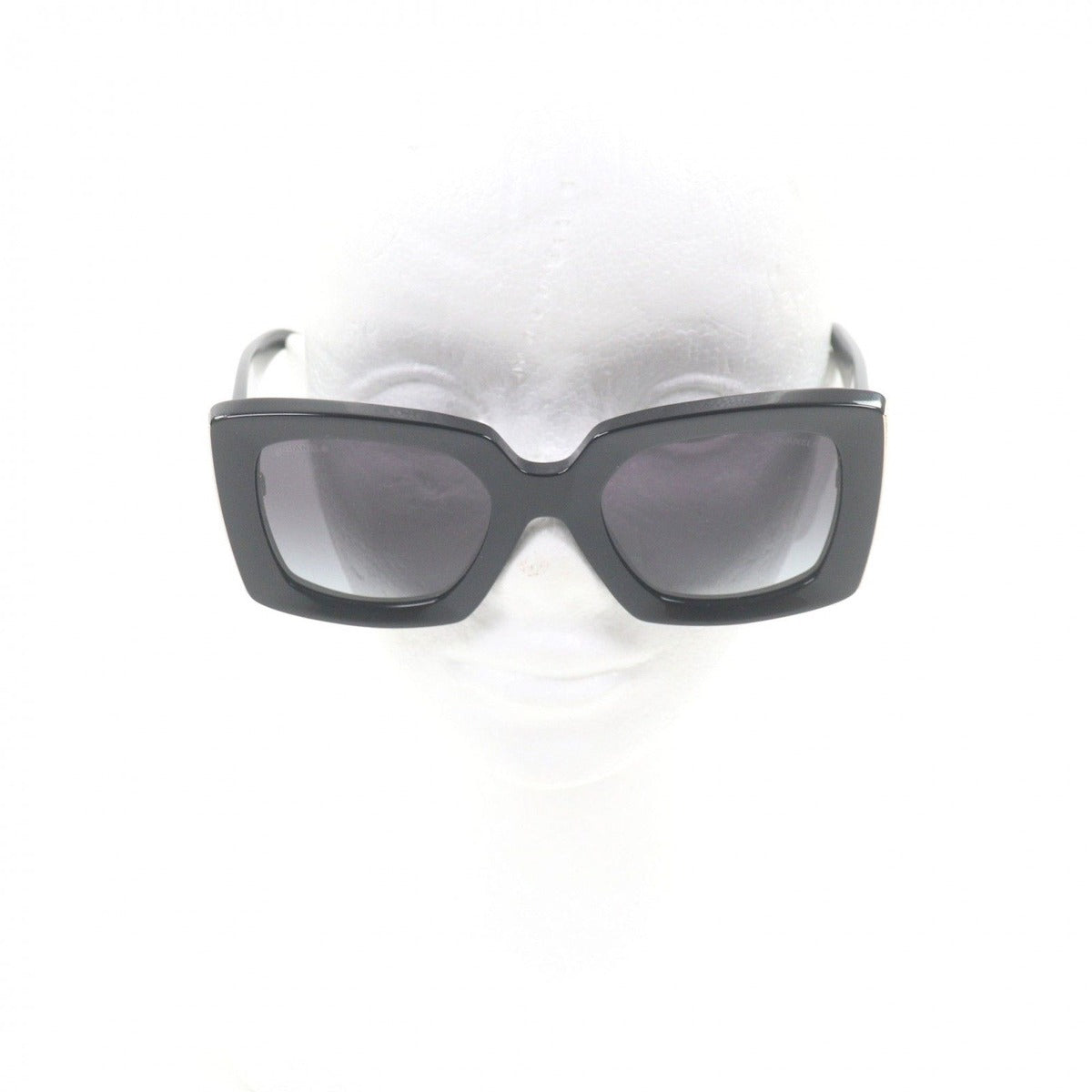Chanel CC Logo Rectangle Shape Eyewear Sunglasses Book Gold — view 3