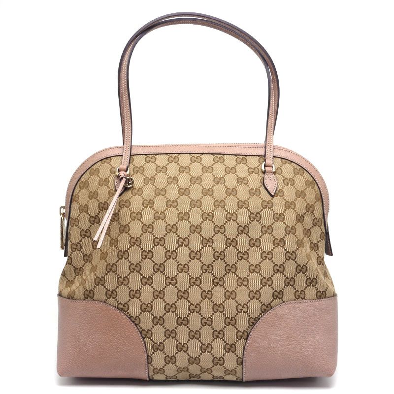Gucci Tote Bag GG Canvas Shoulder Bag Shoulder Bag Pink Beige