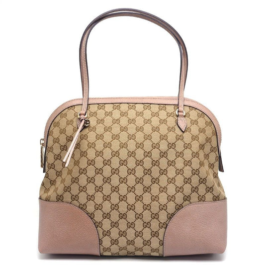 Gucci Tote Bag GG Canvas Shoulder Bag Shoulder Bag Pink Beige