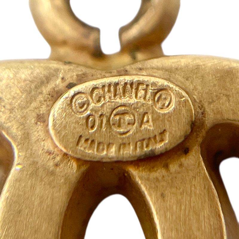 Chanel Pendant Top 01 A Coco Mark Gold Plated Gold