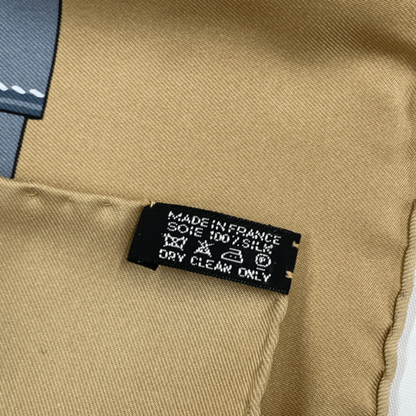 Hermes Scarf Carre 90 TOUT CUIR All Skin Silk Blawan