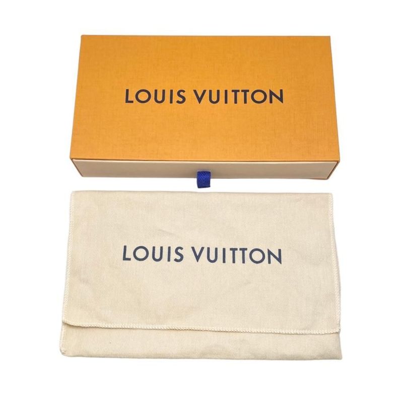 Louis Vuitton Long Wallet Zippy Wallet M61867 Monogram Mahina Noir Black Louis