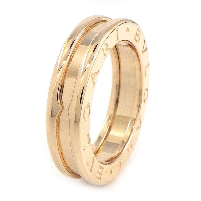Bvlgari Ring B-zero One XS Band Logo 18K Pink Gold 49