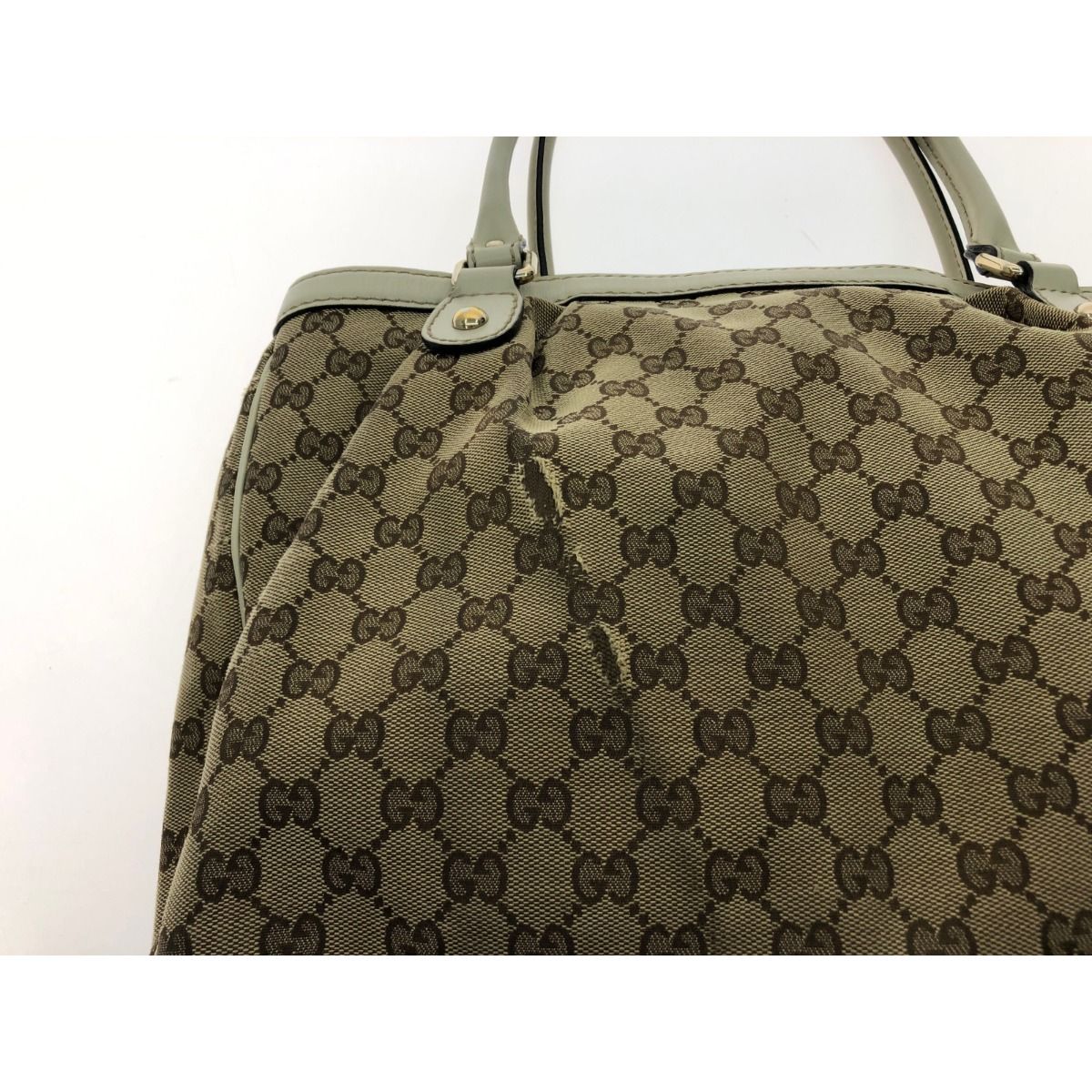 Gucci Women's Bag Sookie Shoulder Tote Interlocking G GG Canvas 296835 Beige