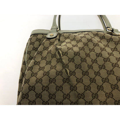 Gucci Women's Bag Sookie Shoulder Tote Interlocking G GG Canvas 296835 Beige