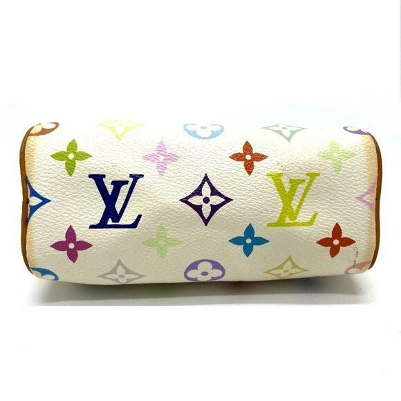 Louis Vuitton Mini Nano Speedy Monogram Multicolor Sac Bag HL White