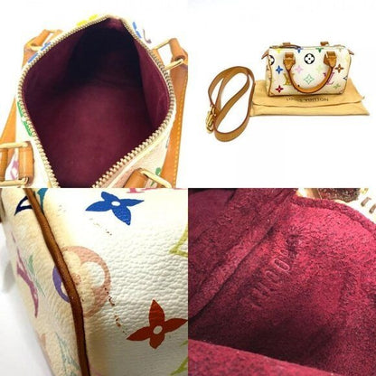 Louis Vuitton Mini Nano Speedy Monogram Multicolor Sac Bag HL White