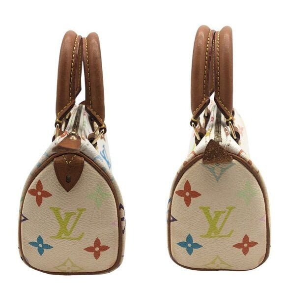 Louis Vuitton Mini Nano Speedy Monogram Multicolor Sac Bag HL White