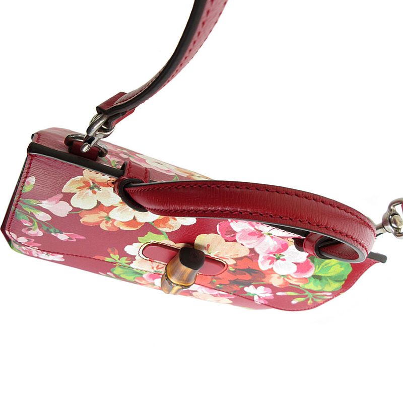 Gucci Shoulder Bag Handbag Blooms Bamboo 370831