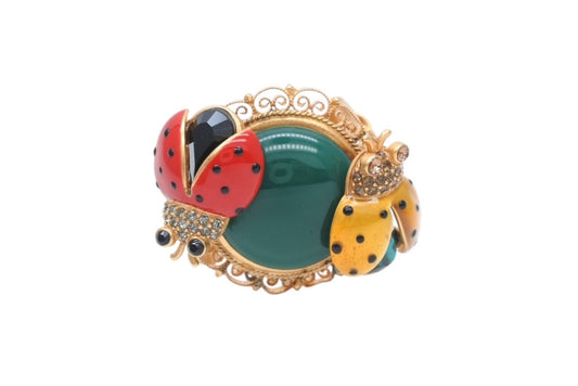 Dolce & Gabbana Brass Ring Ladybug 13.5
