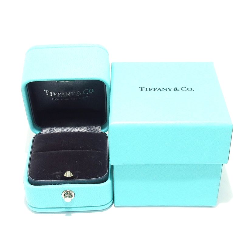 Tiffany & Co Ring Fleur De Lis Half Eternity Pt950 X Diamonds