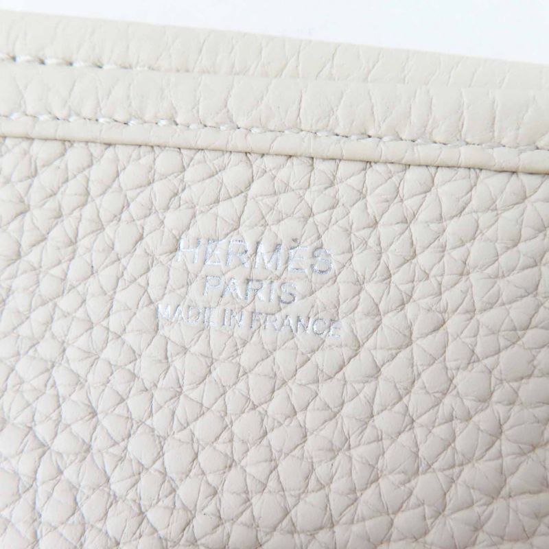 Hermes Evelyn 3PM Beton Silver Hardware Sangle Zigzag Taurillon Clemence