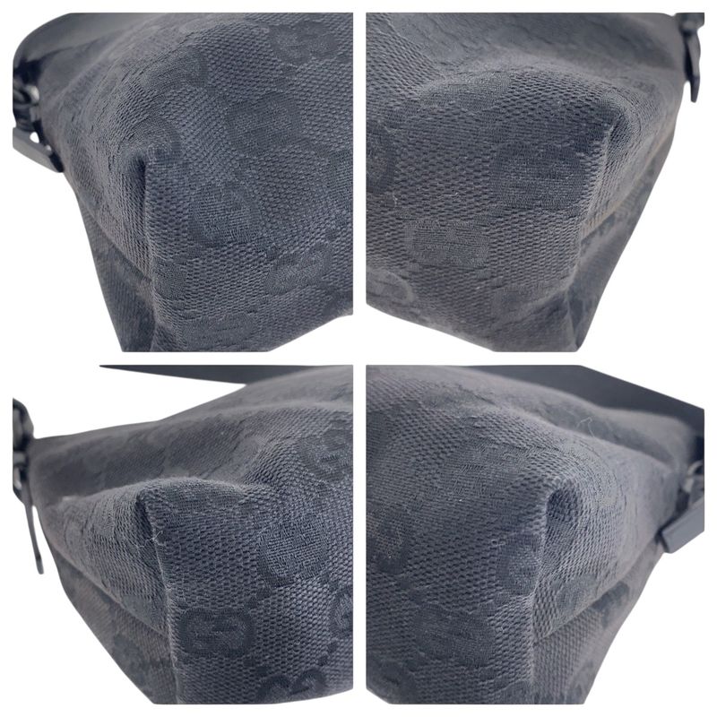 Gucci Black GG Canvas 103399 Handbag Accessory Pouch Women 504643