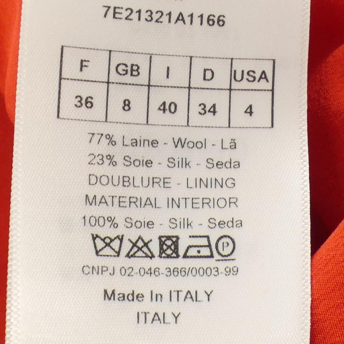 Dior Christian Skirt Red 40 — view 3
