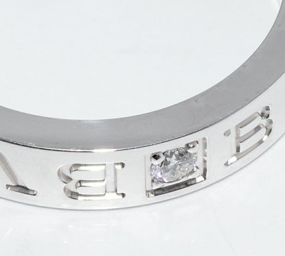 Bulgari Ring 18K White Gold Diamond 1p(004ct) Bzero1 Ring Bulgari Double Logo